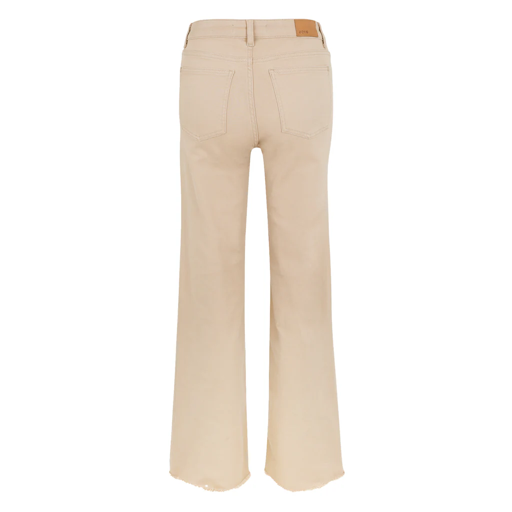 Zero Slim-fit-Jeans »zero Jeans Wide Leg Style WITNEY Beige 32 Inch«