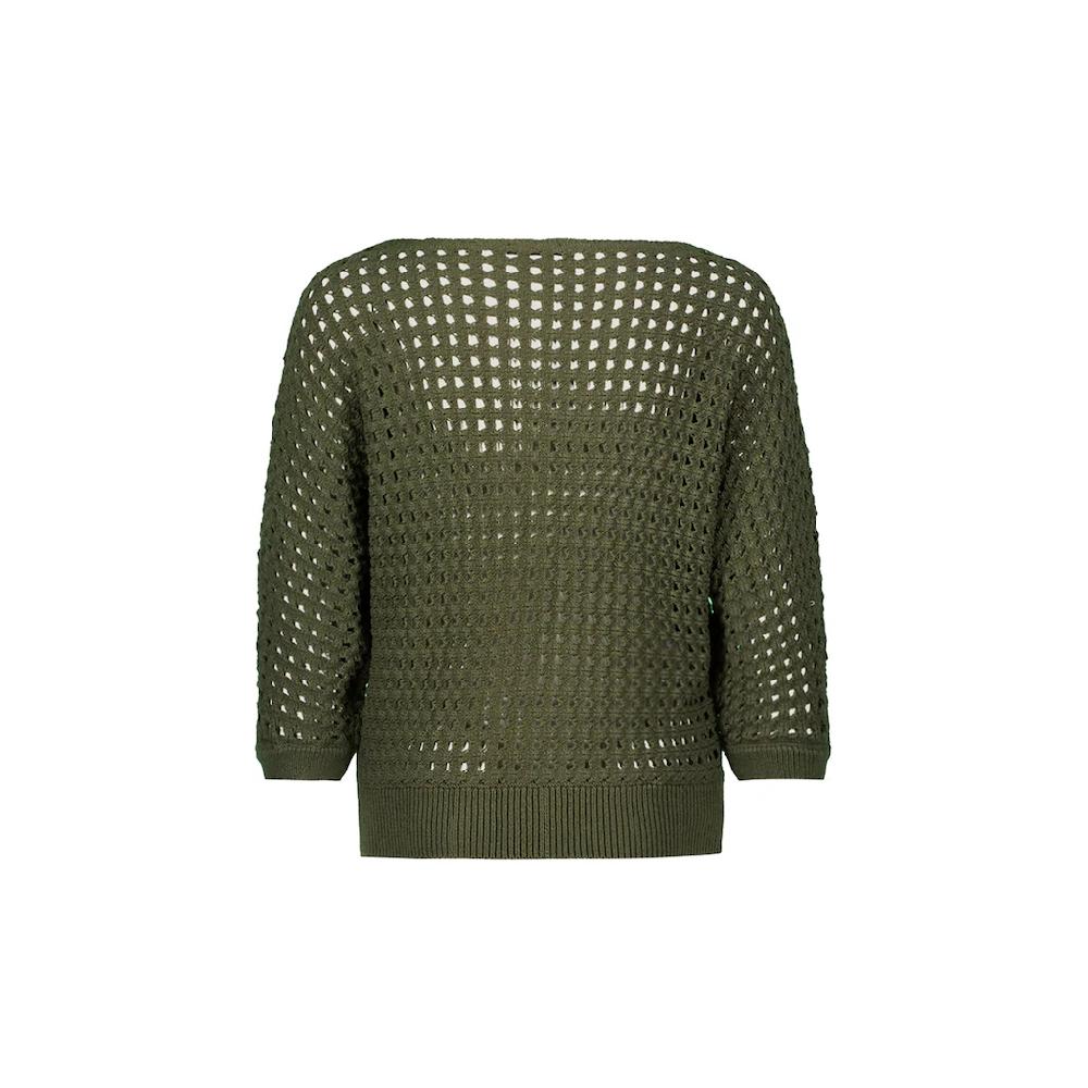 Zero Strickpullover »zero Pullover Aus Ajourstrick« (1 Tlg.) Lochmuster