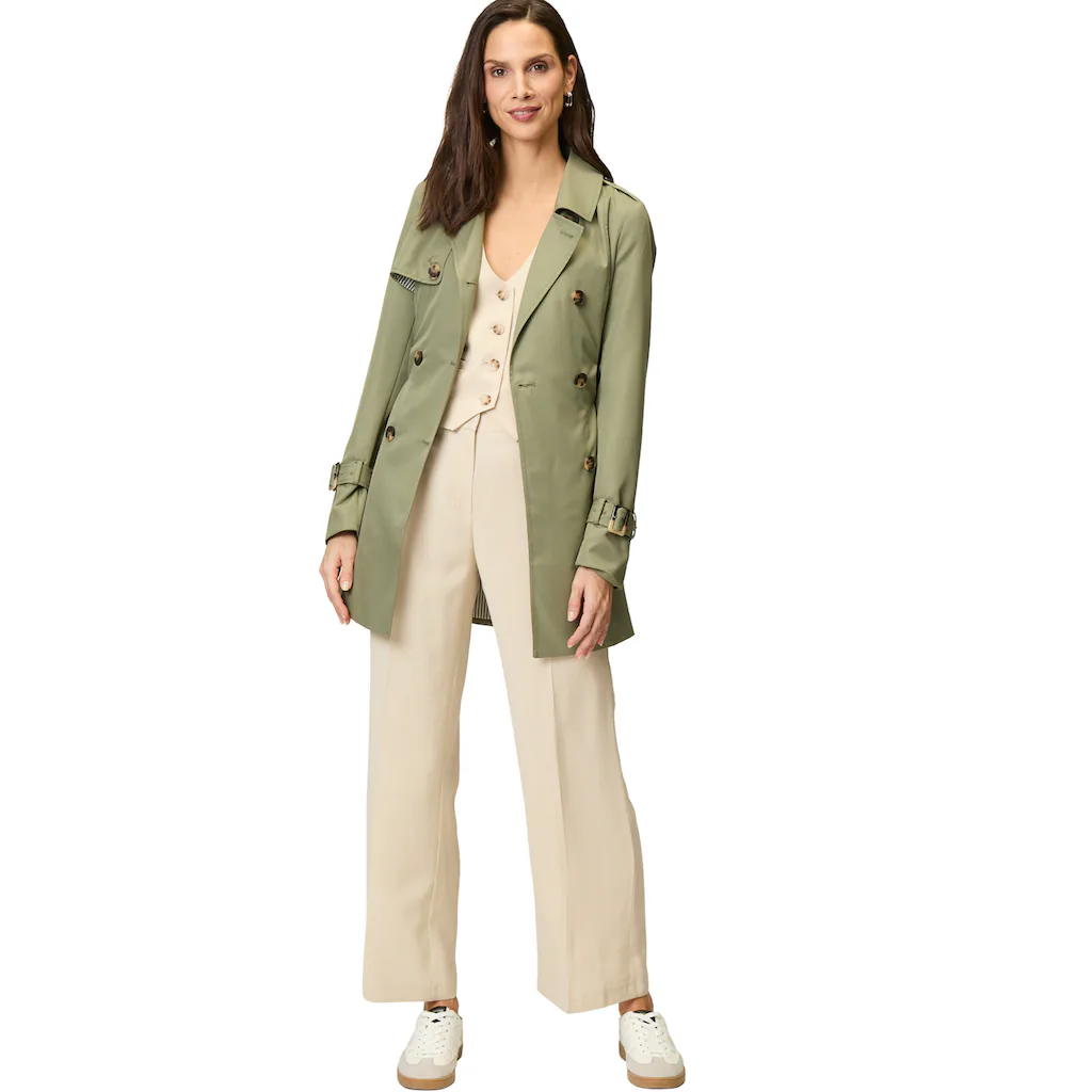 Zero Trenchcoat »zero Trenchcoat Mit Bindegürtel«