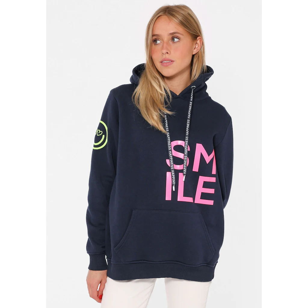 Zwillingsherz Hoodie »"Alissa"« mit SMILE Print