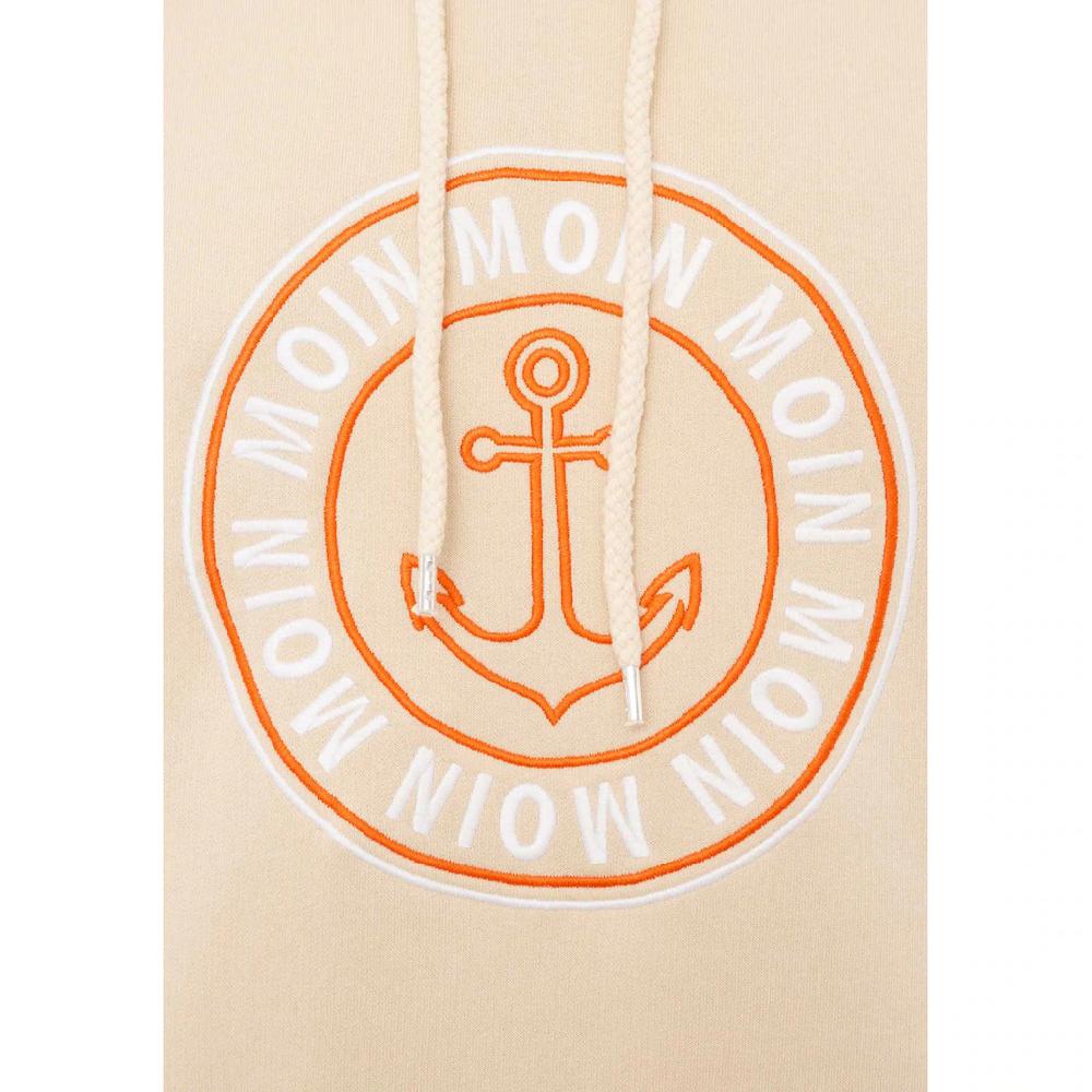Zwillingsherz Hoodie »"Anker & Moin"« Mit Neongelber Kontrastnaht