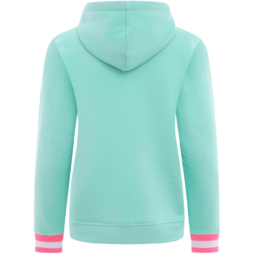 Zwillingsherz Hoodie »"Glücklich Am Meer"« Mit Pailletten Kapuze Und Kontrastfarbigen Bündchen