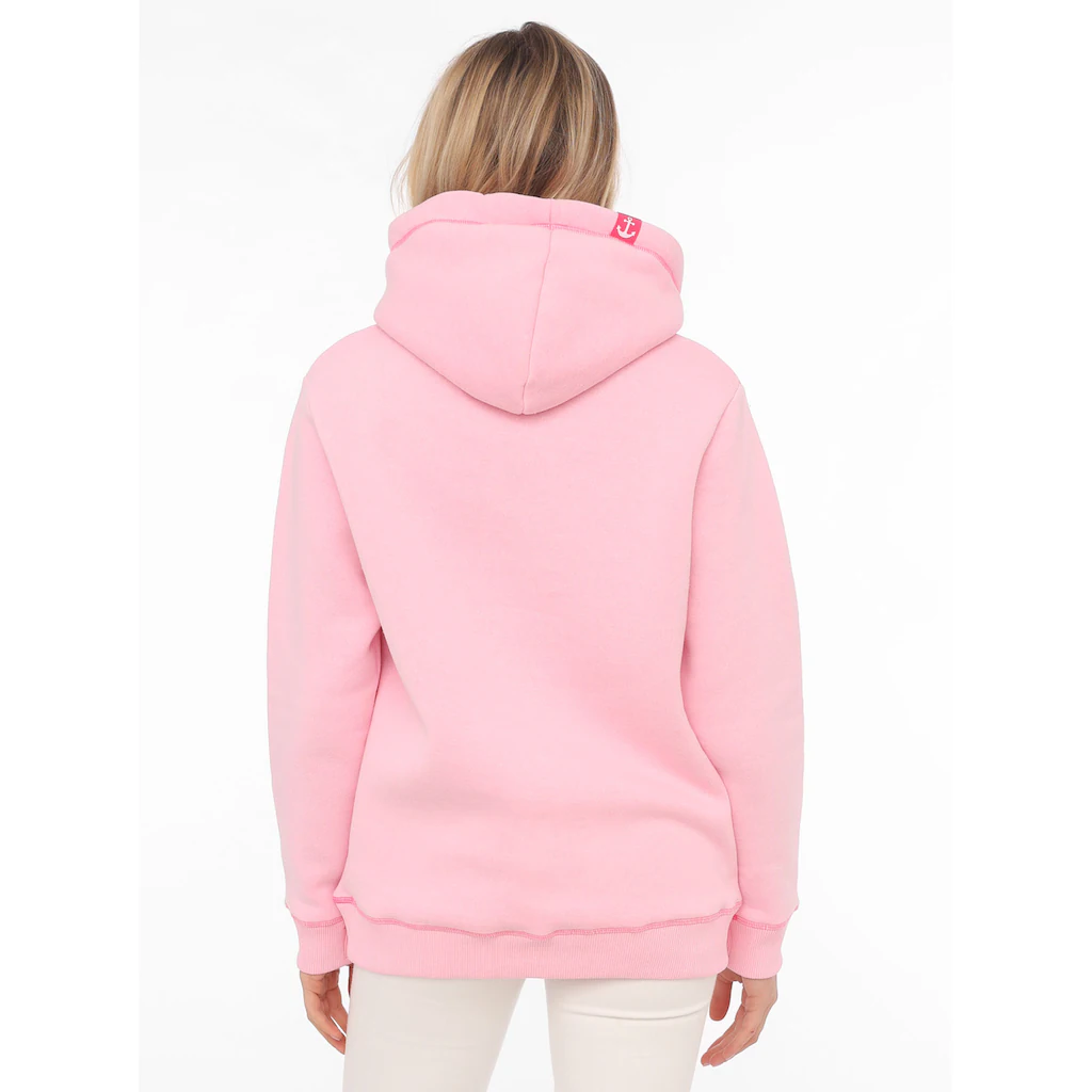 Zwillingsherz Hoodie »"Glücklich Am Strand"« Mit Maritimer Stickerei Kängurutaschen