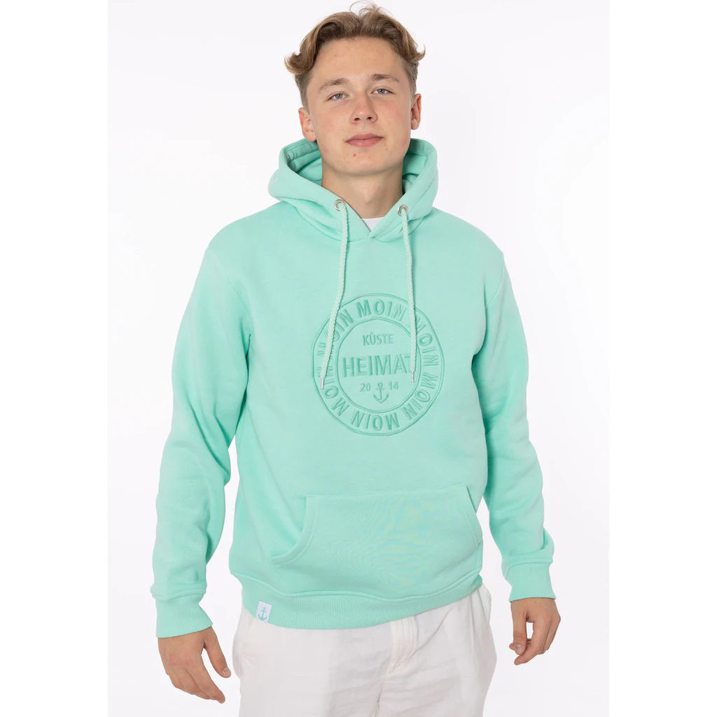 Zwillingsherz Hoodie »"Heimat 2014"« mit Fronttaschen und Kordel