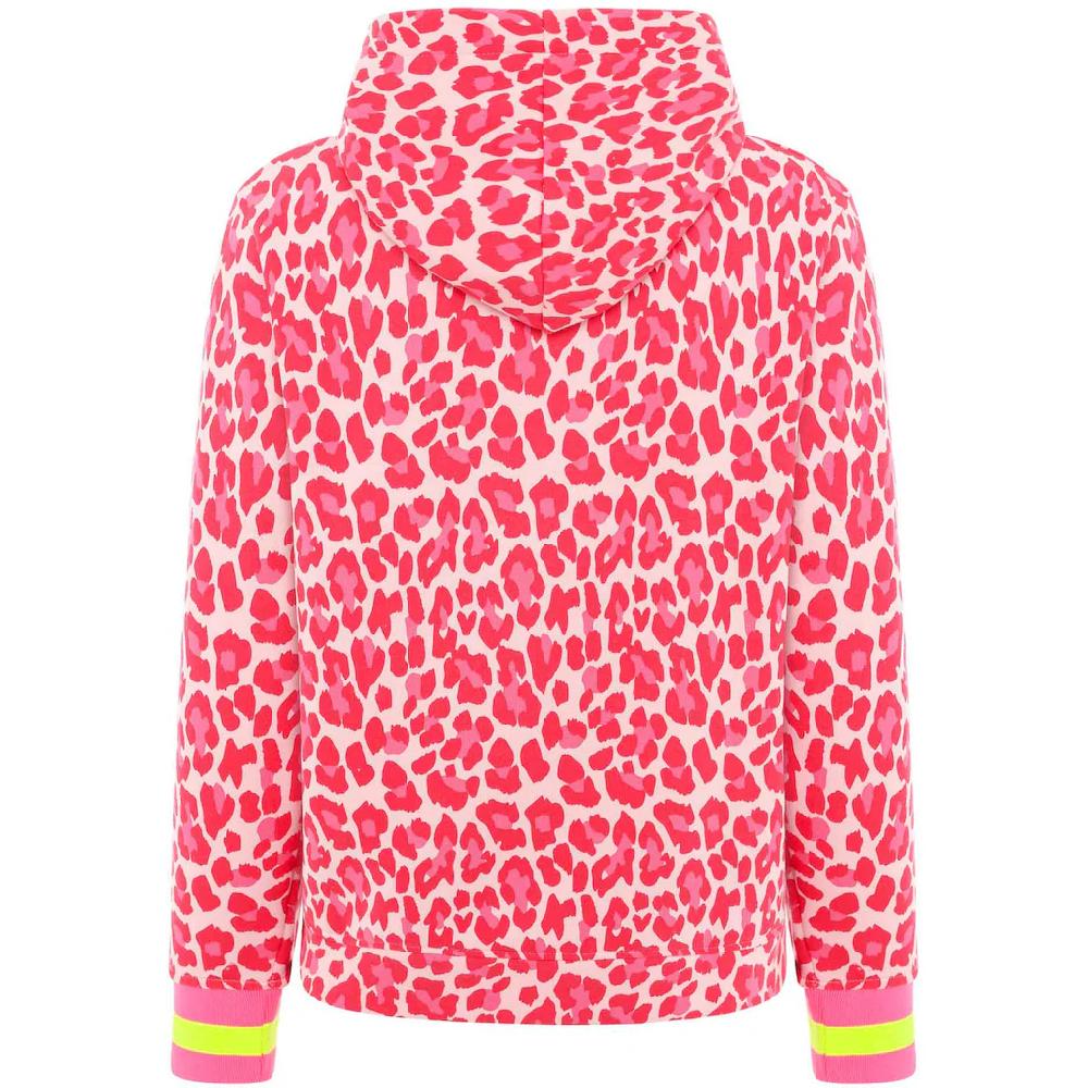 Zwillingsherz Hoodie »"Leo Allover Neon Kante"« Mit Animal-Design Und Kontrastfarbigen Ärmelbündchen