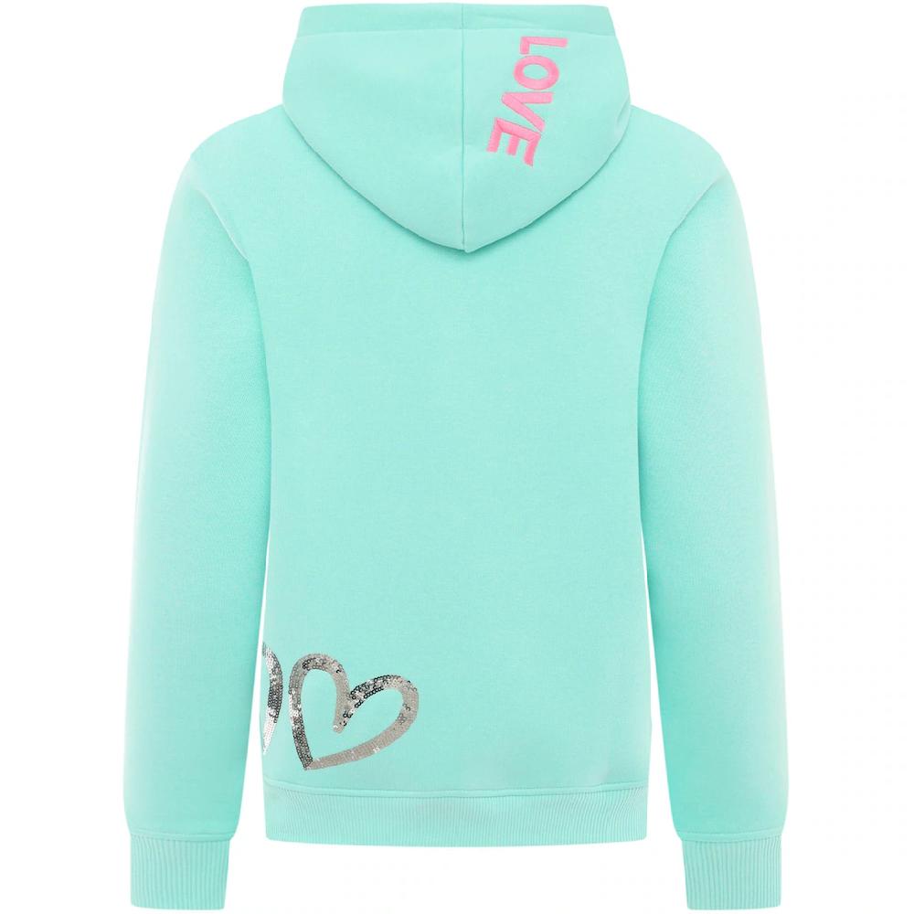 Zwillingsherz Hoodie »"Love Is All You Need ZH"« Mit "Love"-Aufschrift Und Pailettenherzen Am Rücken