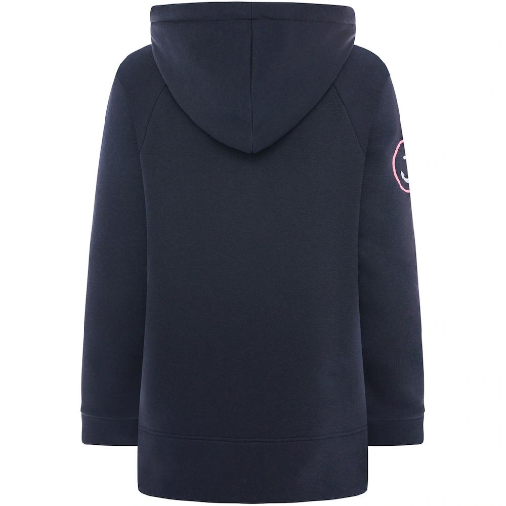 Zwillingsherz Hoodie »Meer Strand Küste« Mit Kapuze Pailletten-Schriftzug Und Aufgesticktem Anker-Motiv