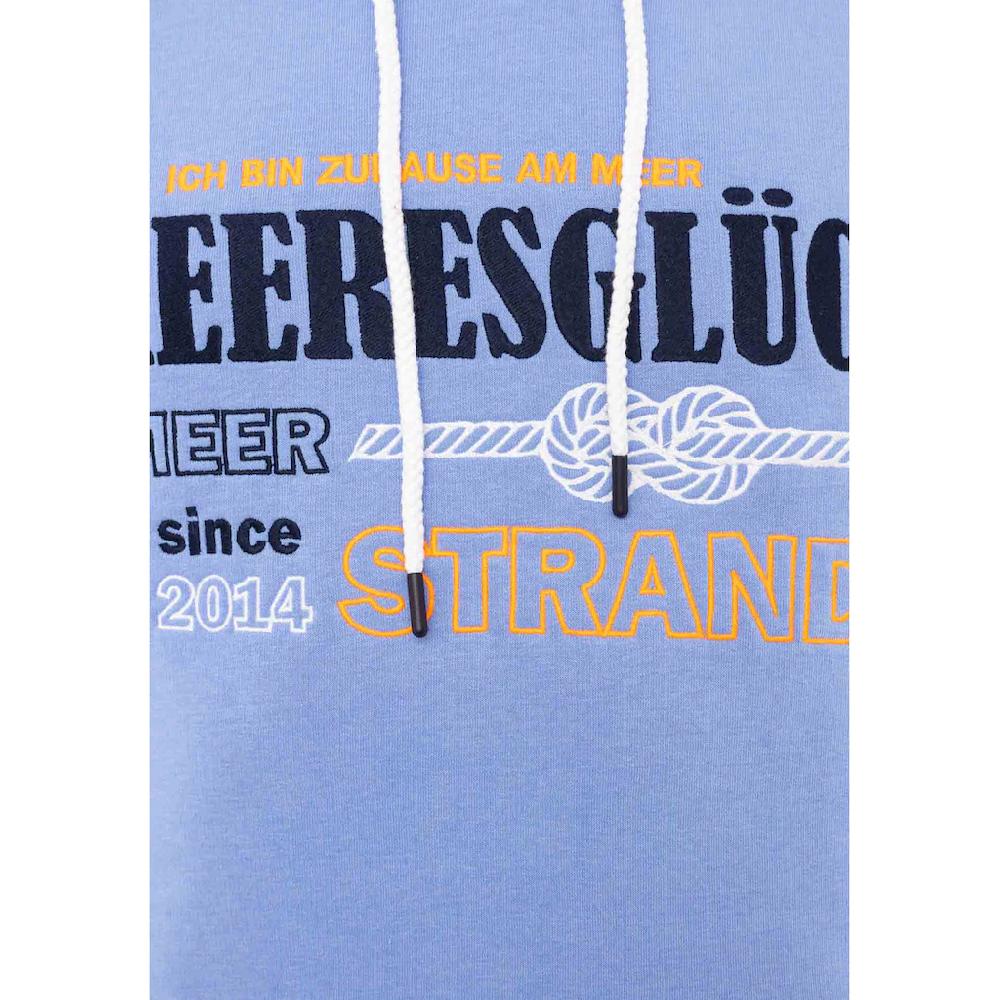 Zwillingsherz Hoodie »"Meeresglück"« Mit Gesticktem Detail Am Ärmel Und Kapuze
