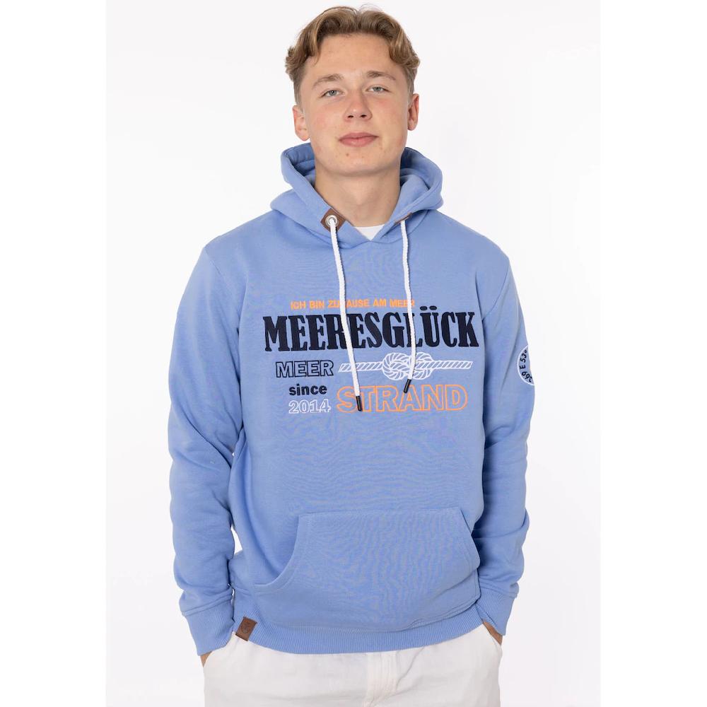 Zwillingsherz Hoodie »"Meeresglück"« mit gesticktem Detail am Ärmel und Kapuze