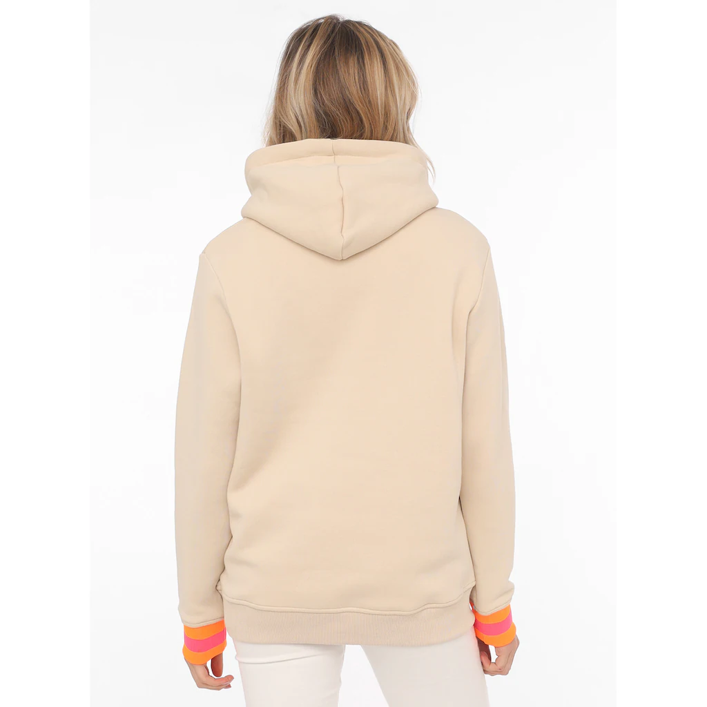 Zwillingsherz Hoodie Mit Aufschrift Moin Und Anker In Neonfarben