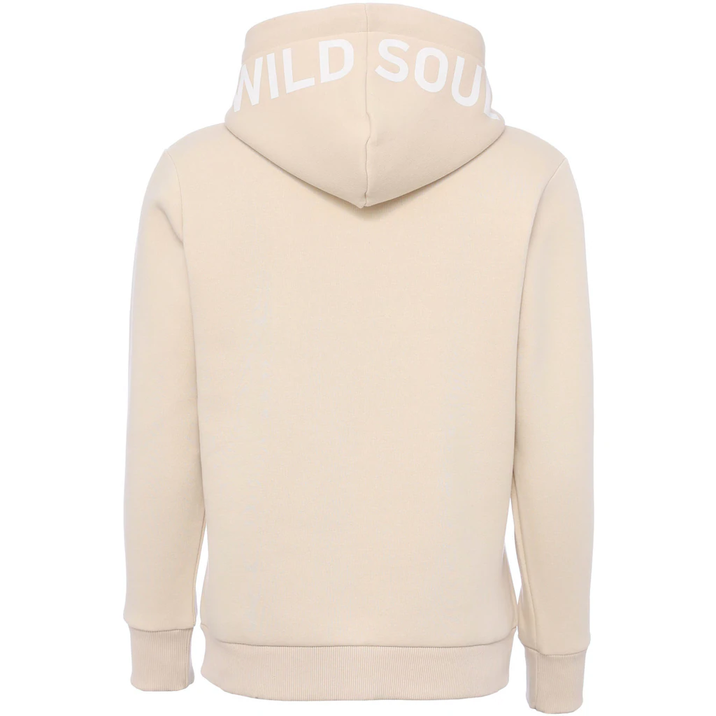 Zwillingsherz Hoodie Mit "Wild And Free"-Aufdruck Im Leo-Design Und Gestickten Herzen