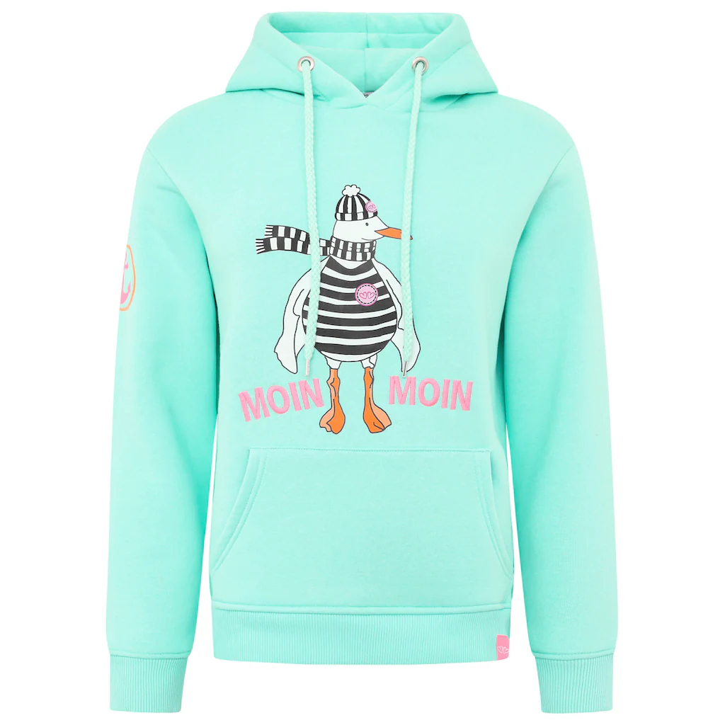 Zwillingsherz Hoodie »"Moin Moin Möwe"« mit nordischem Gruß und lustiger Möwe
