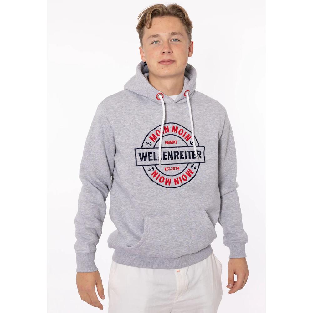 Zwillingsherz Hoodie »"Wellenreiter"« mit Fronttaschen und Kordel