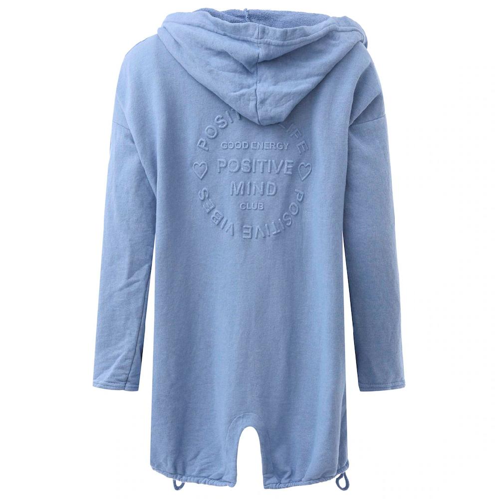 Zwillingsherz Jerseymantel »"Positive Mind"« Mit Kapuze Und "Positiv Mind" Schriftzug Auf Der Rückseite