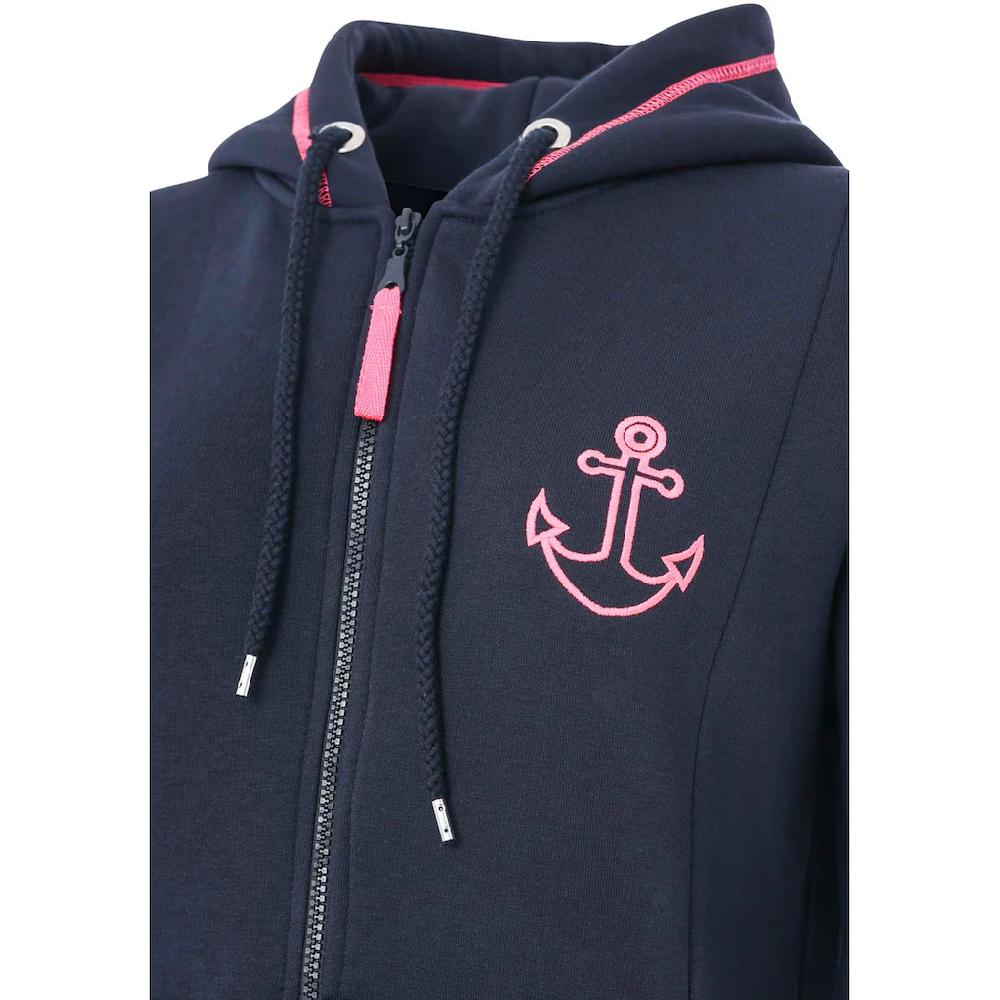 Zwillingsherz Kapuzensweatjacke Mit Kapuze Rückenprint Und Kleinere Frontprints