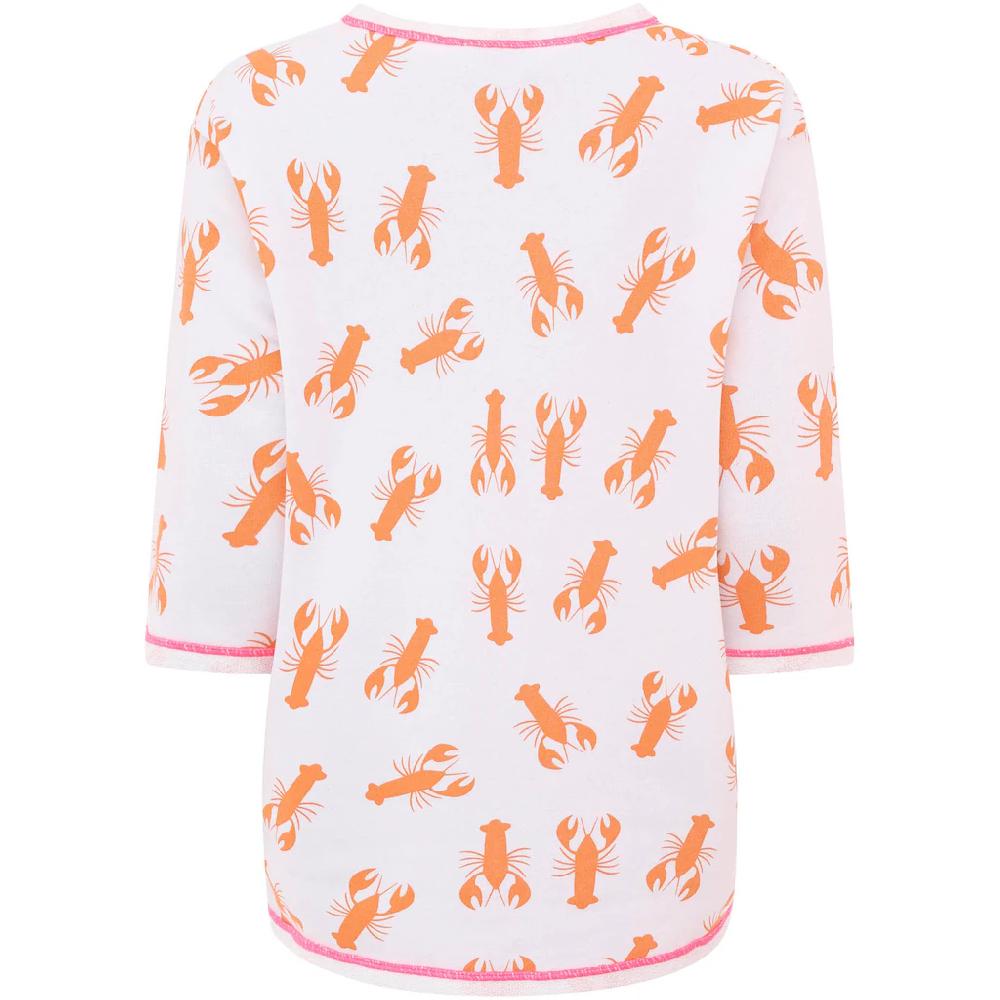 Zwillingsherz Langarmshirt »Shirt "Ocean Sandy Soul"« Mit Zebramuster Und Frontmotiv Mit 3/4 Arm