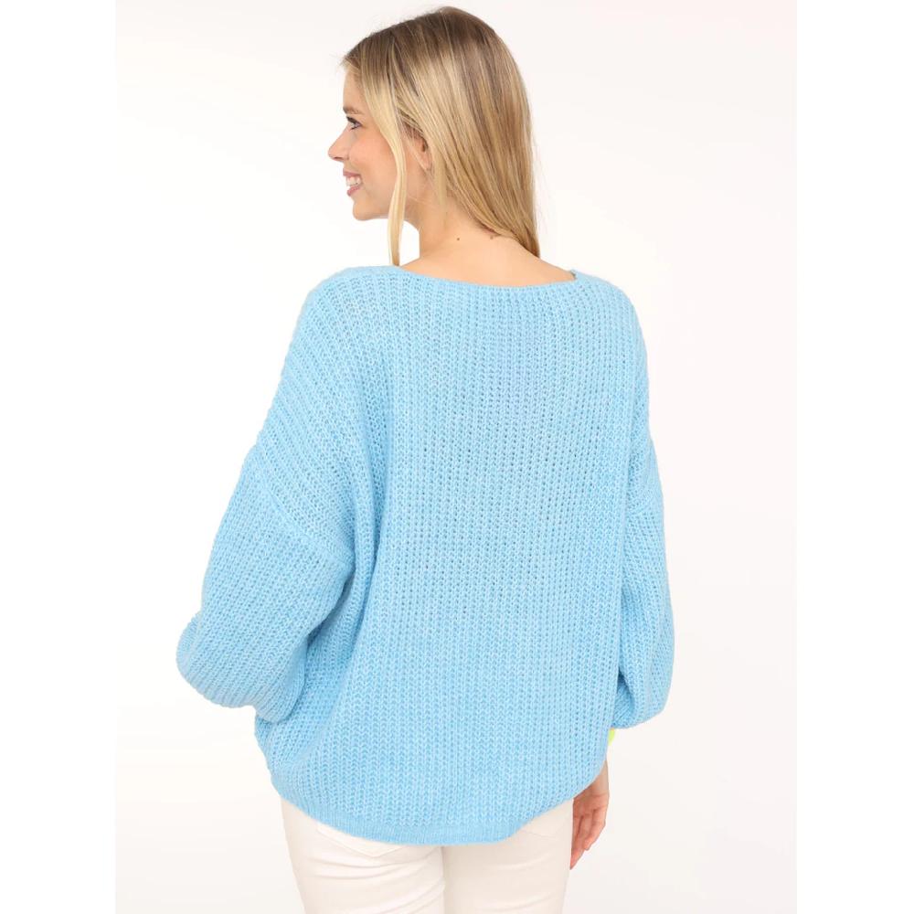 Zwillingsherz Strickpullover »"Smile"« Mit Fröhlichem Aufdruck