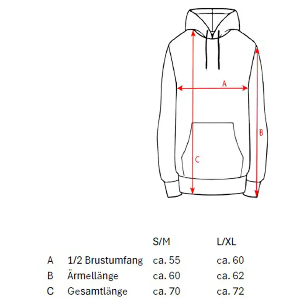 Zwillingsherz Sweatjacke Mit Kapuze Backprint Detailprint Vorne