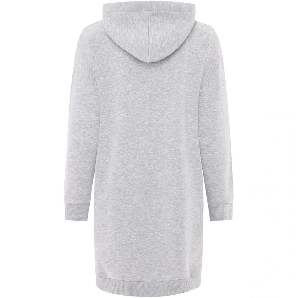 Zwillingsherz Sweatkleid »"Love Amour Liebe"« Mit Praktischen Fronttaschen Und Bedruckter Kordel