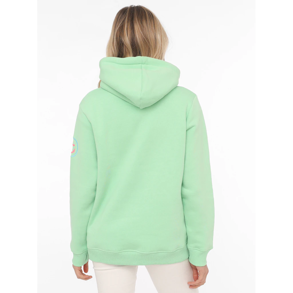 Zwillingsherz Sweatshirt Mit Aufgesticktem „Moin“-Schriftzug In Neonfarben