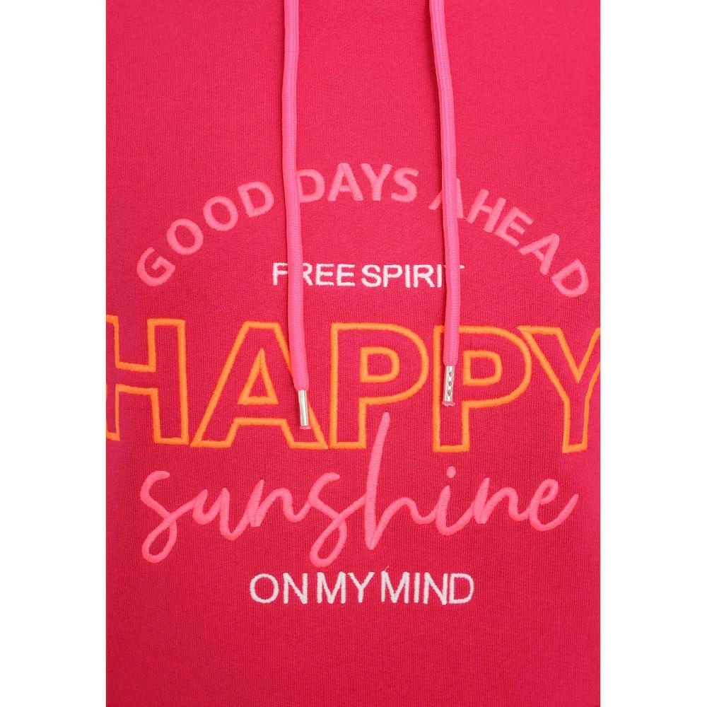 Zwillingsherz Sweatshirt Mit "Happy"-Aufstick Und "Feel Good"-Schriftzug Auf Der Kapuze