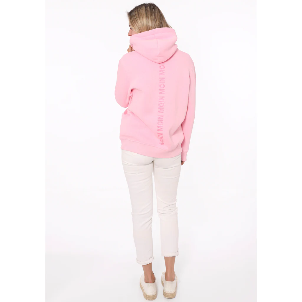 Zwillingsherz Sweatshirt »"Moin"« Mit Paillettenanker Und Gesticktem Schriftzug Am Rücken