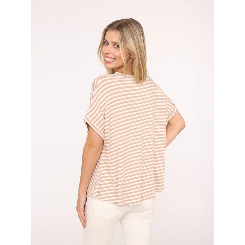 Zwillingsherz T-Shirt »"Maritime Streifen"« Mit Hohem Viskoseanteil