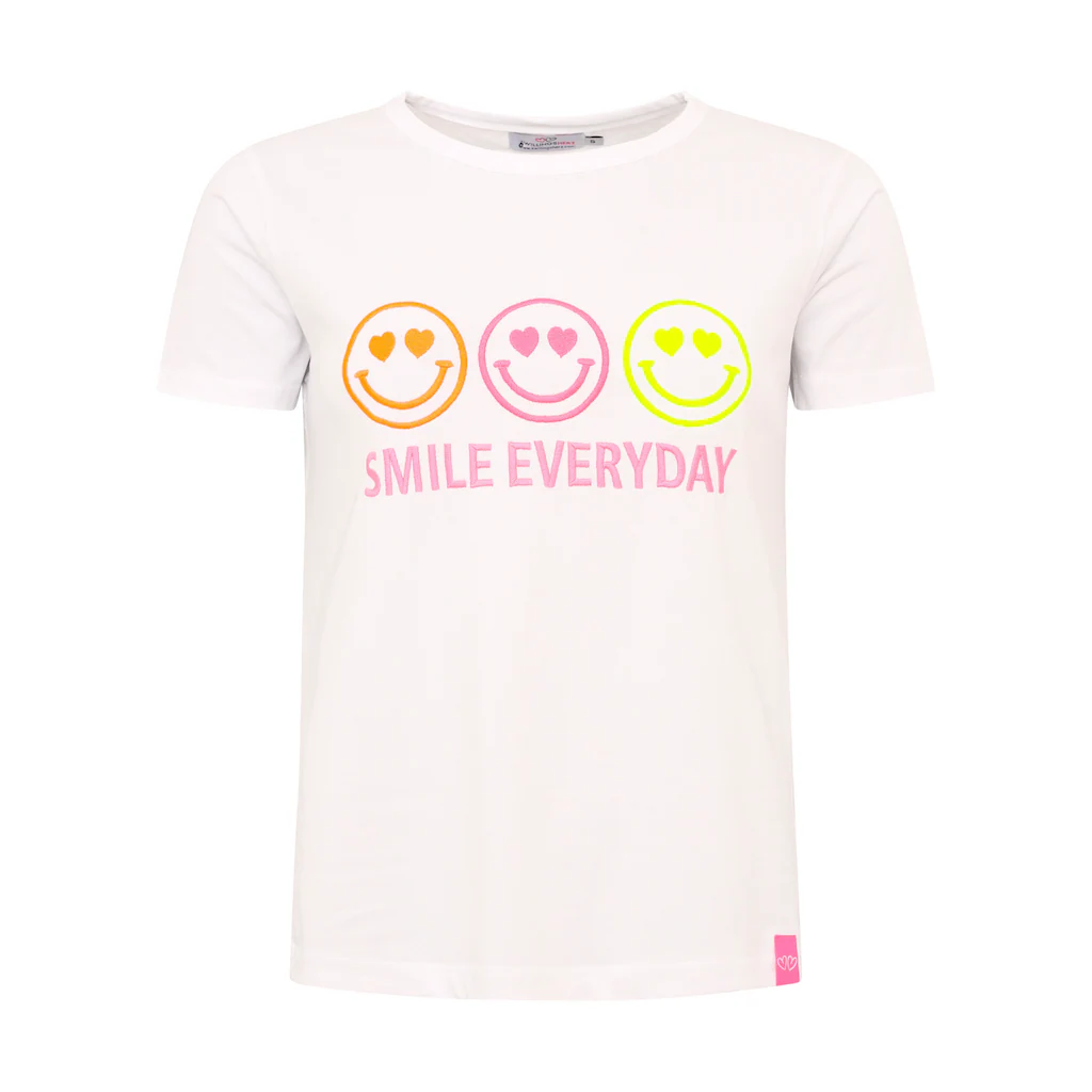Zwillingsherz T-Shirt »"Smile Everyday"« Mit Motivierendem Schriftzug