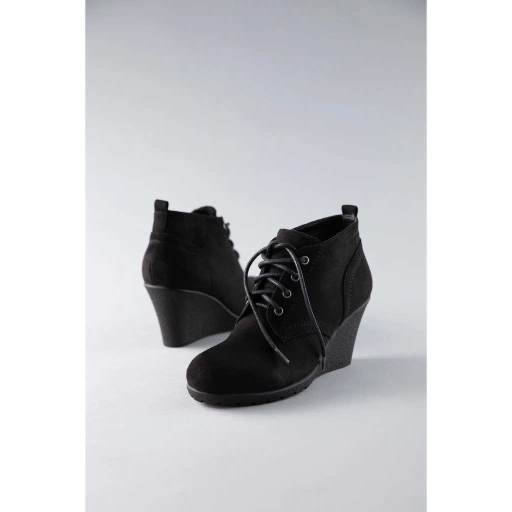 Aniston SHOES Ankleboots Keilstiefelette in runder Form - NEUE KOLLEKTION kaufen