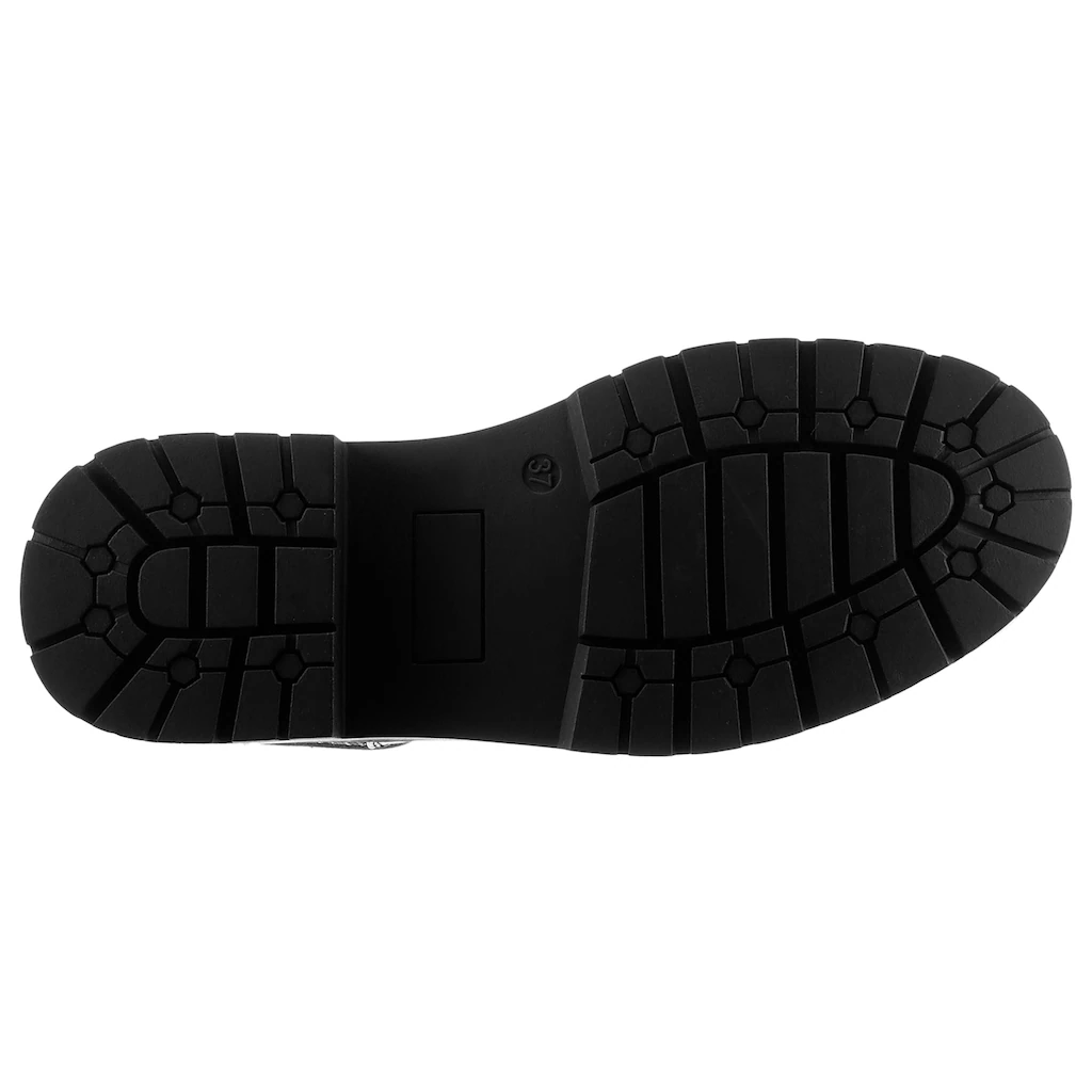 Aniston SHOES Chelseaboots Schlupfboots Plateaustiefelette Mit Glitzersteine - NEUE KOLLEKTION Bestellen