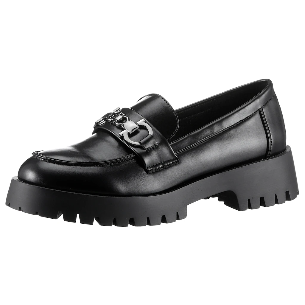 Aniston SHOES Loafer Slipper Halbschuh mit Bequemweite G (=weit) - NEUE KOLLEKTION