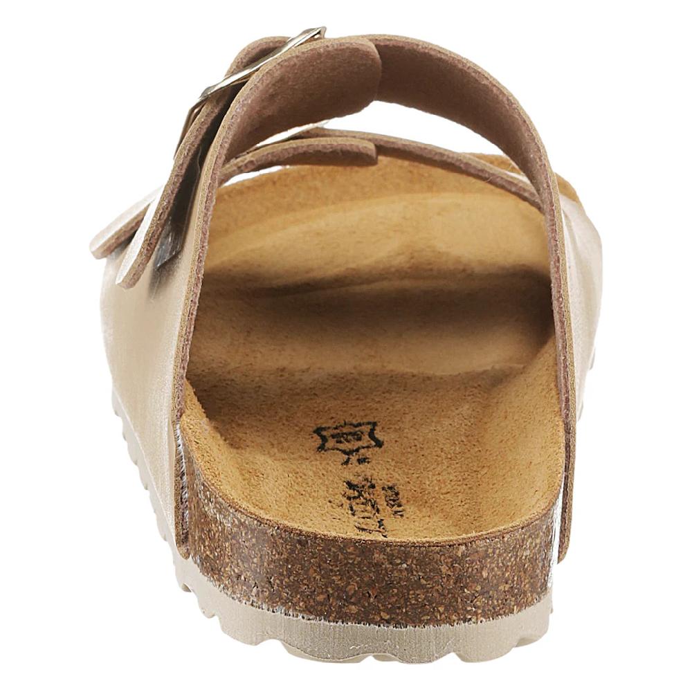 Aniston SHOES Pantolette Basic Sommerschuh Schlappen Mit Schnallenverschlüssen