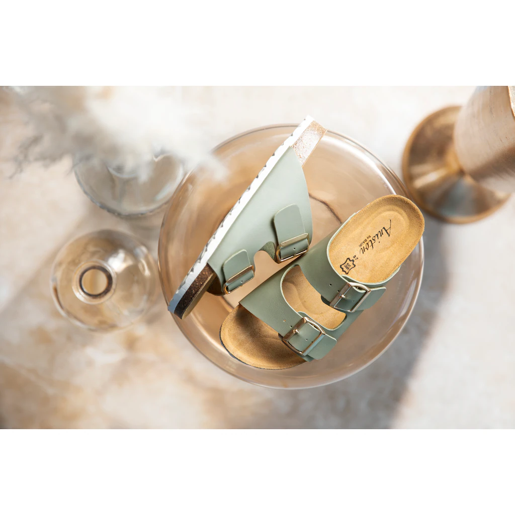 Aniston SHOES Pantolette Sommerschuh Hausschuh Strandschuh Fußbett - NEUE KOLLEKTION