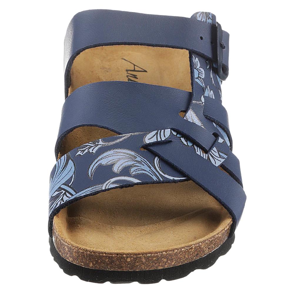 Aniston SHOES Pantolette Sommerschuh Schlappen Mit Verstellbaren Schnallen