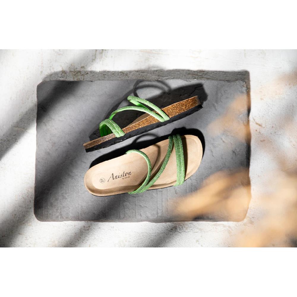 Aniston SHOES Pantolette Sommerschuh Strandschuh Glitzersteine - NEUE KOLLEKTION