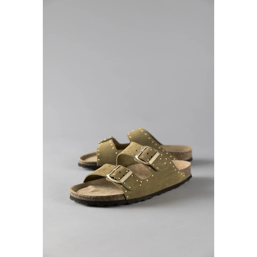 Aniston SHOES Pantolette Sommerschuh Strandschuh Nieten - NEUE KOLLEKTION