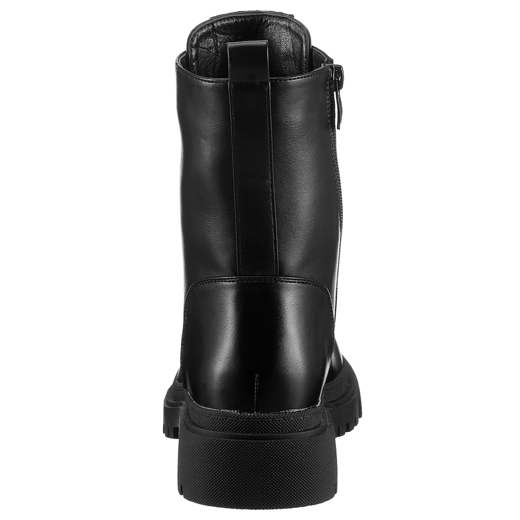 Aniston SHOES Schnürboots Schnürstiefel Stiefelette Mit Glitzereinsatz - NEUE KOLLEKTION Online Bestellen