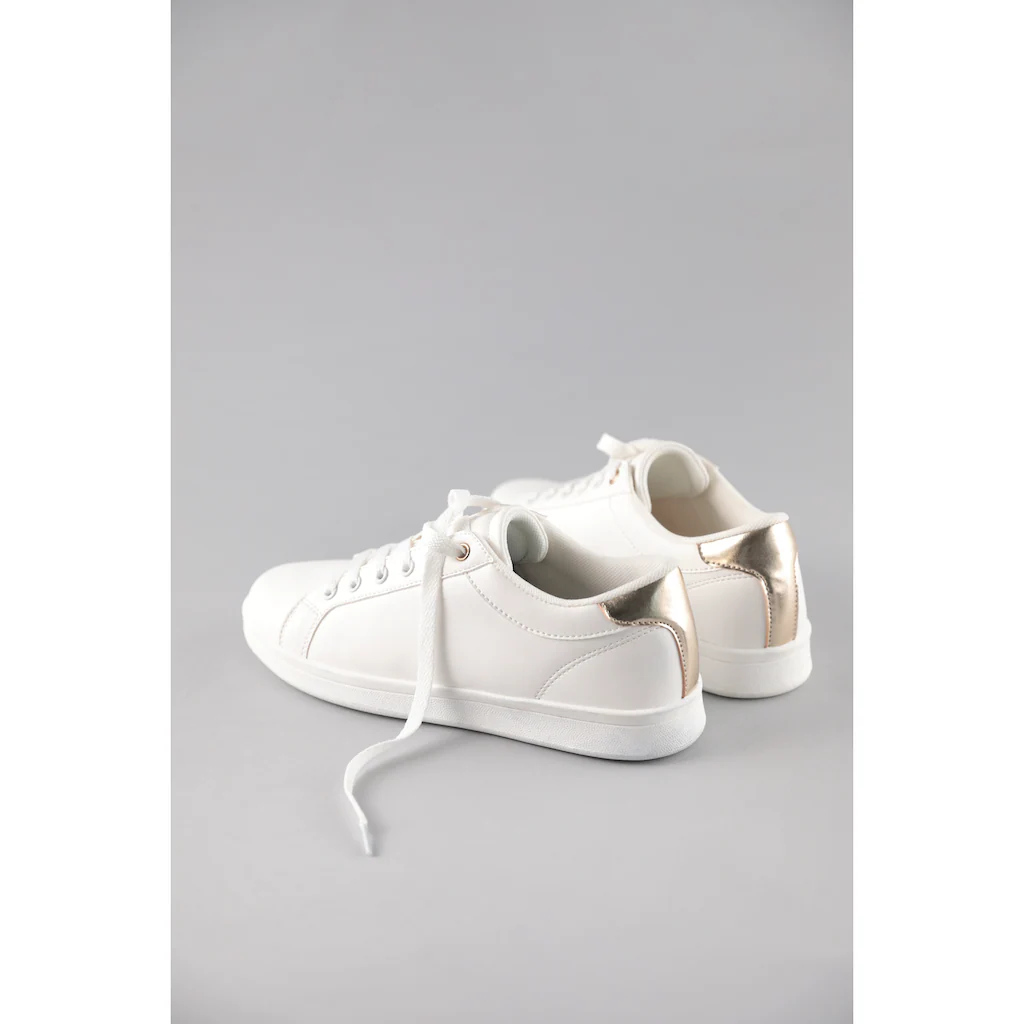 Aniston SHOES Sneaker Schnürschuh Freizeitschuh Mit Metallic-Akzent - NEUE KOLLEKTION Auf Rechnung