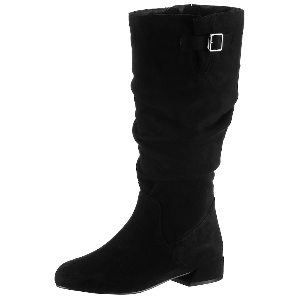 Aniston SHOES Stiefel mit gerafftem slouchy-Schaft - NEUE KOLLEKTION ▷ für