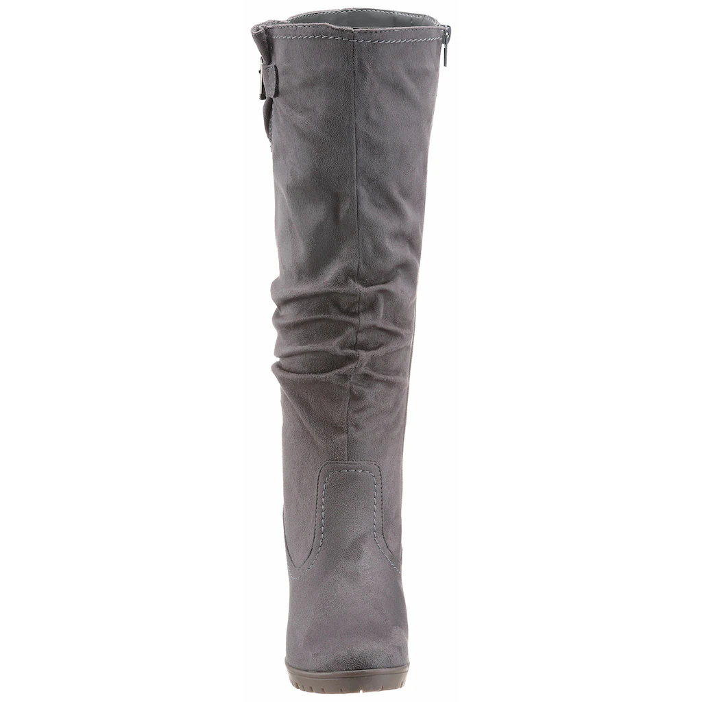 Aniston SHOES Stiefel Mit Raffungen Am Slouchy Schaft - NEUE KOLLEKTION ▷ Für