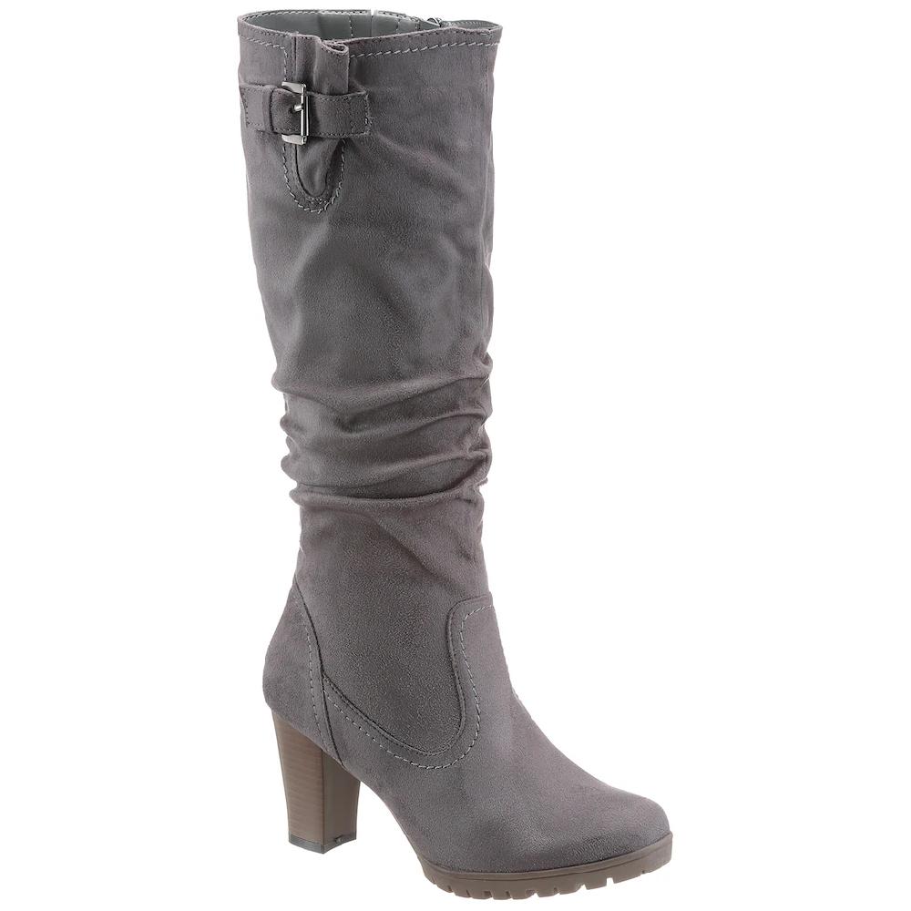 Aniston SHOES Stiefel mit Raffungen am slouchy Schaft - NEUE KOLLEKTION ▷ für