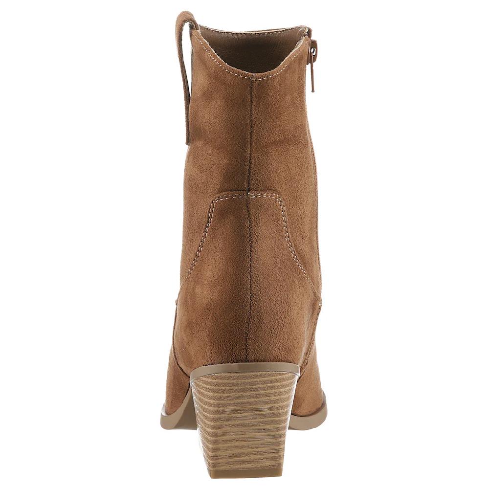 Aniston SHOES Westernstiefelette Cowboystiefelette Schlupfboots In Schmaler Form - NEUE KOLLEKTION Online Bestellen