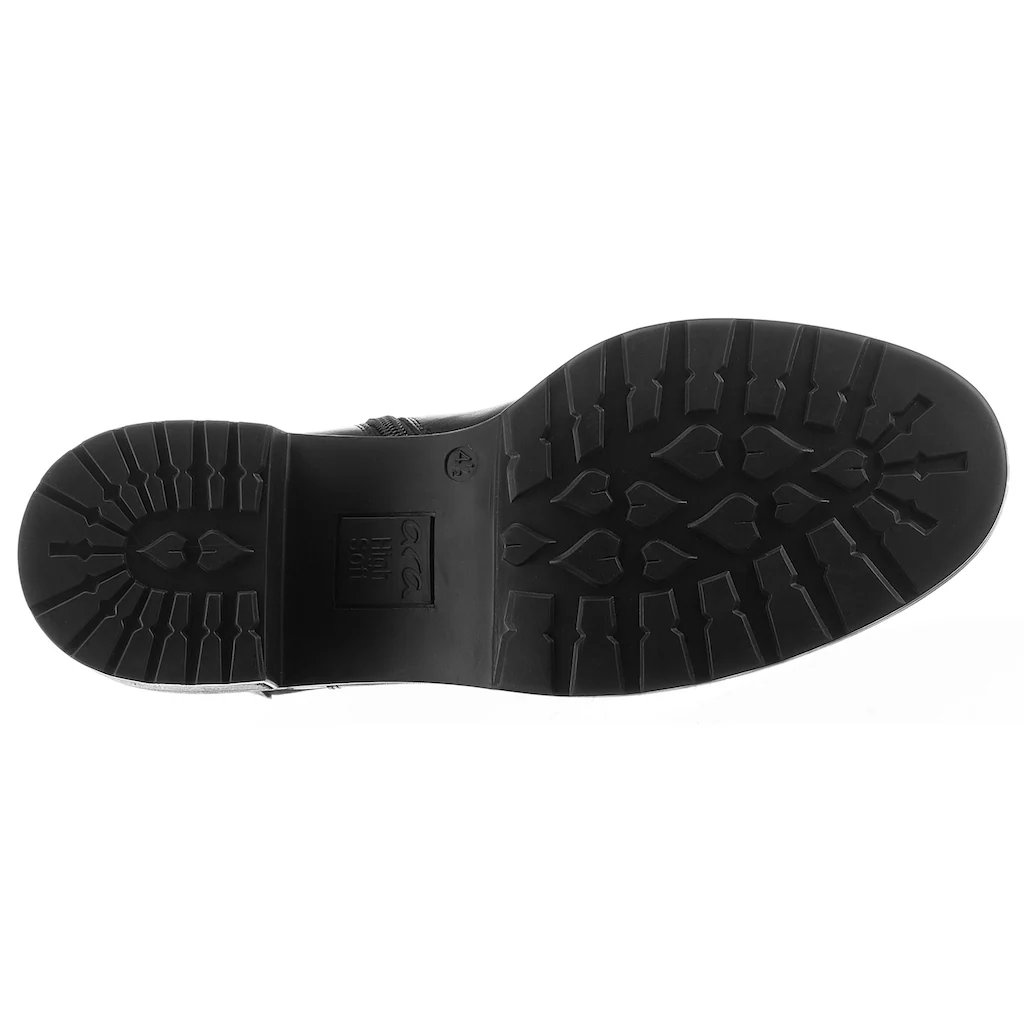Ara Chelseaboots »PARKER« Stiefelette Blockabsatz In Bequemer Schuhweite G = Weit