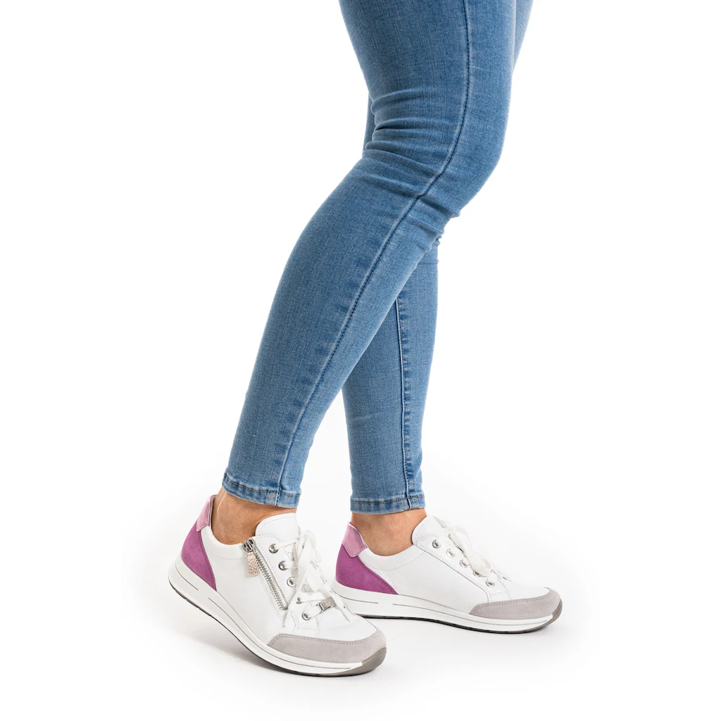 Ara Keilsneaker »OSAKA« Freizeitschuh Schnürschuh Komfortschuh In Weite H (= Sehr Weit)