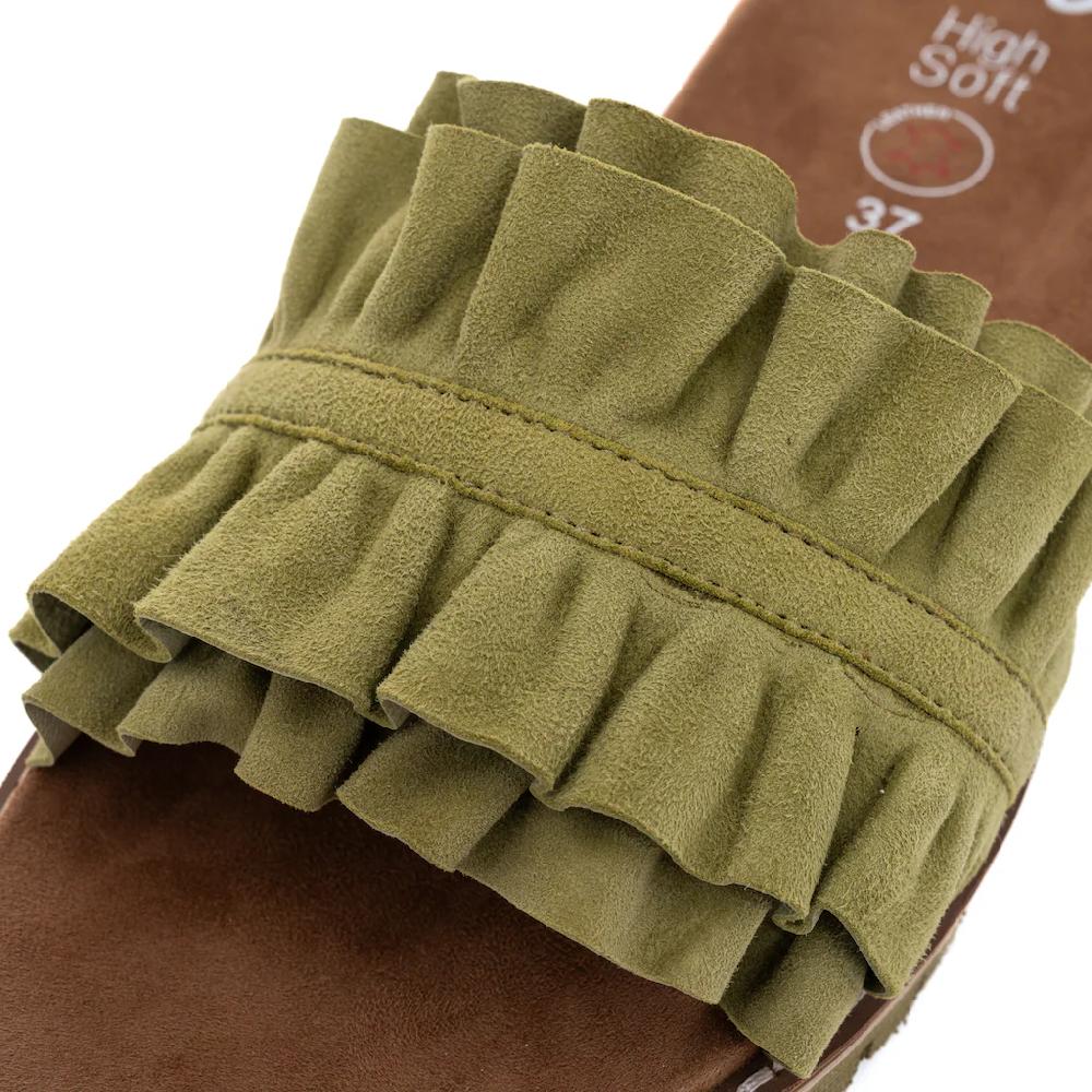 Ara Pantolette »KENT« Slides Flats Sandale Mit Geraffter Bandage