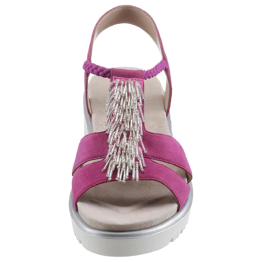 Ara Plateausandaletten »BILBAO« Sommerschuh Sandale Plateauabsatz Mit Gummizug G-Weite (= Weit) Online Kaufen