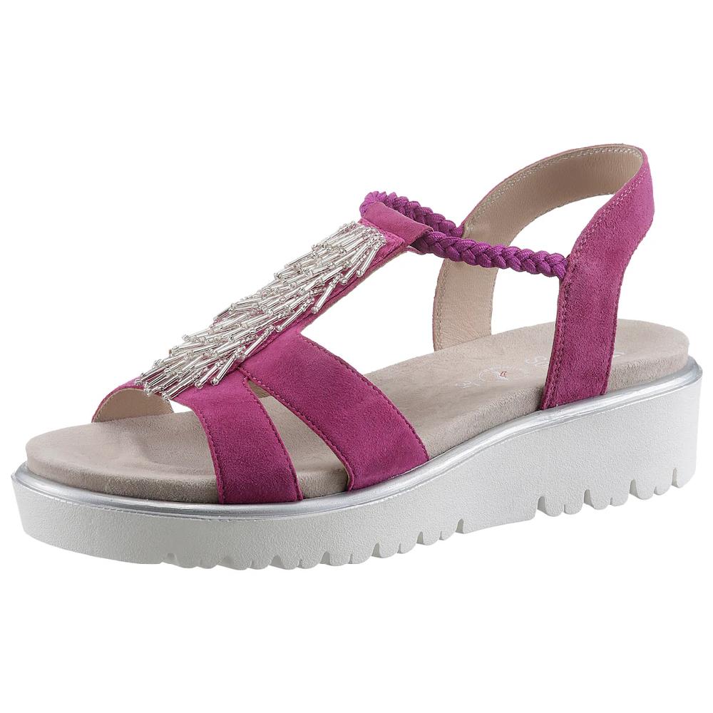 Ara Plateausandaletten »BILBAO« Sommerschuh Sandale Plateauabsatz mit Gummizug G-Weite (= weit) online kaufen