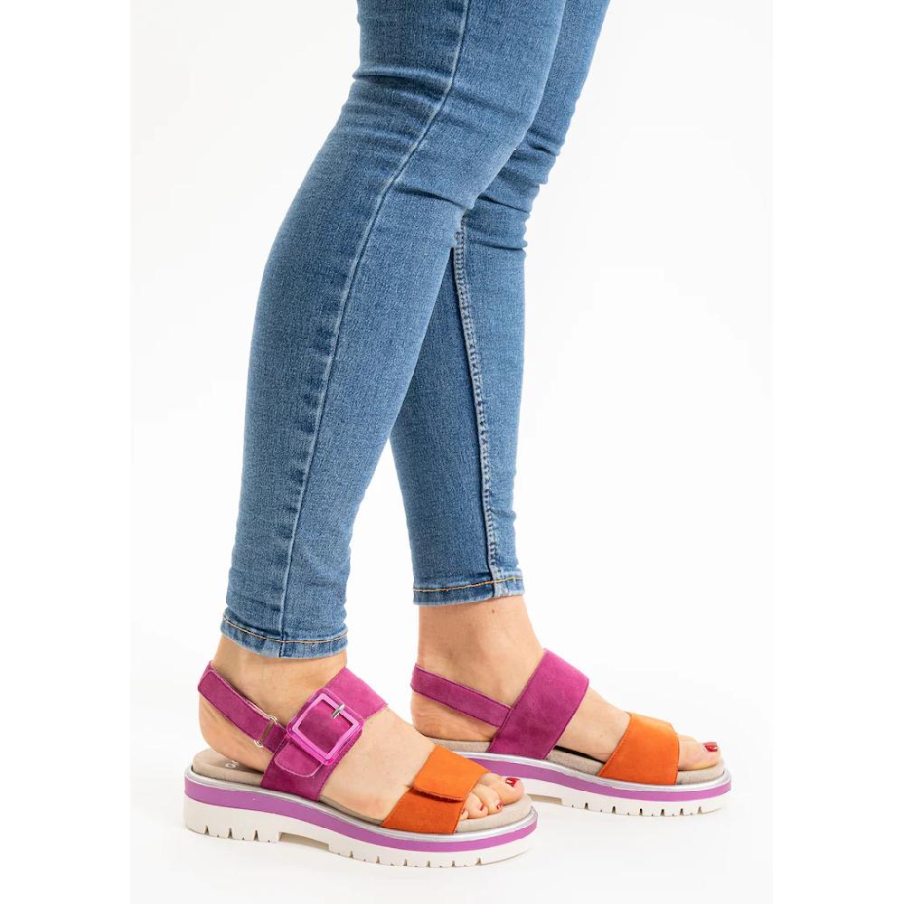 Ara Plateausandaletten »MALAGA« Plateausandale Klettschuh In Bequemweite G (= Weit)