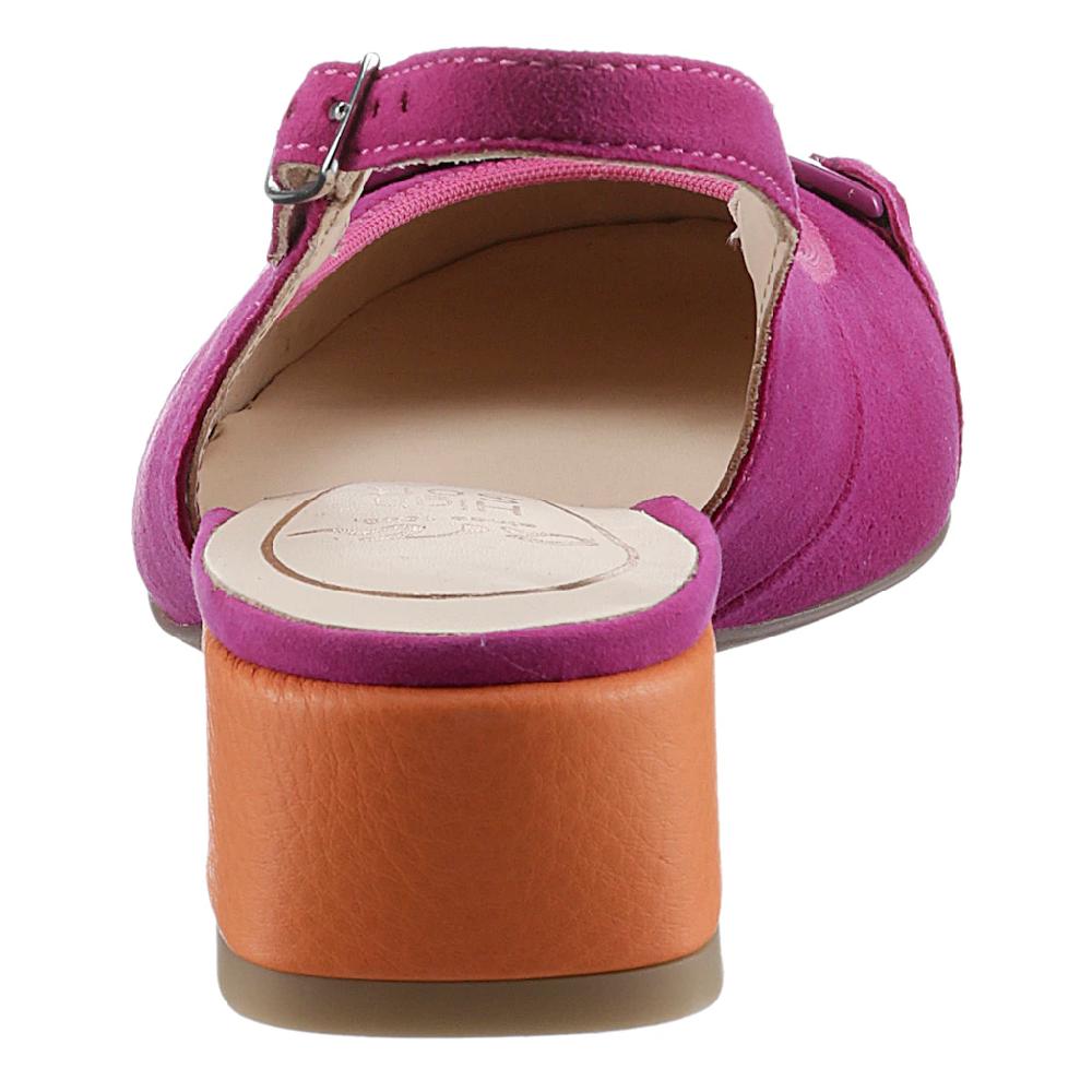 Ara Slingpumps »GRAZ« Abendschuh Sommerschuh Blockabsatz In Abgerundeter Form ▷ Für