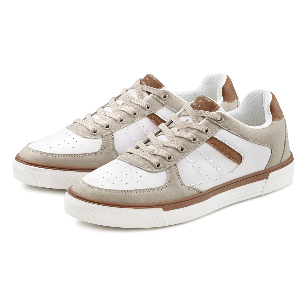 AUTHENTIC LE JOGGER Sneaker mit Farb- & Materialmix Schnürhalbschuhe Freizeitschuhe VEGAN online bestellen